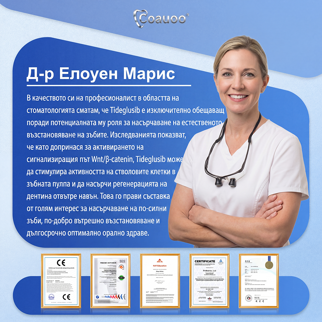 🦷 Кажете сбогом на чувствителността и дискомфорта! 𝐂𝐨𝐚𝐮𝐨𝐨® Tideglusib орални ленти – бързо възстановяване за зъби и венци 😊